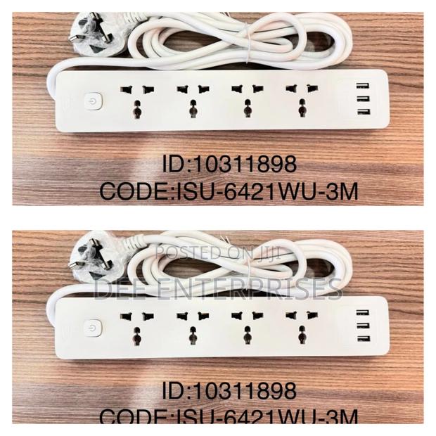 Itel Isu-6421wu 4way Universal Extensions With Usb Charging Port - main view