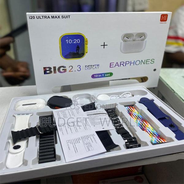 Amoled Display I20 Ultra Max Bt Calling Smartwatch 10-in-1 Set - main view