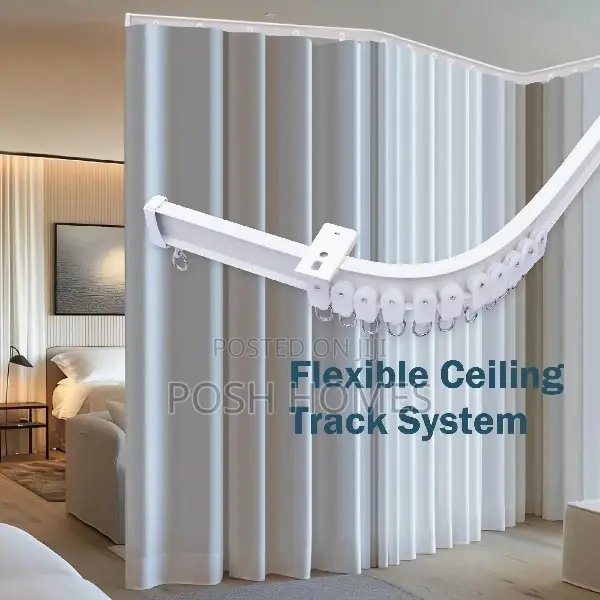 Crystal Straight Double Curtain Rails