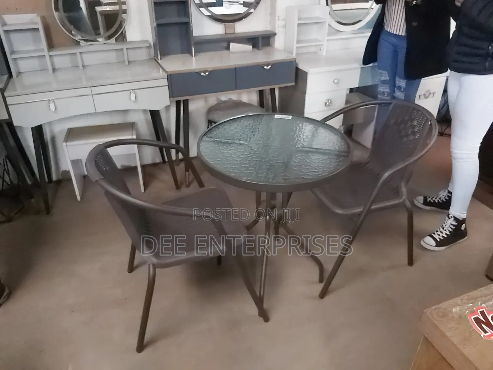 Executive 2 Seater Outdoor/Balcony Set Fully Metallic