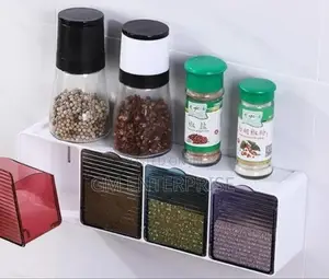 *4 Slot Kitchen Wall Spice Organizer