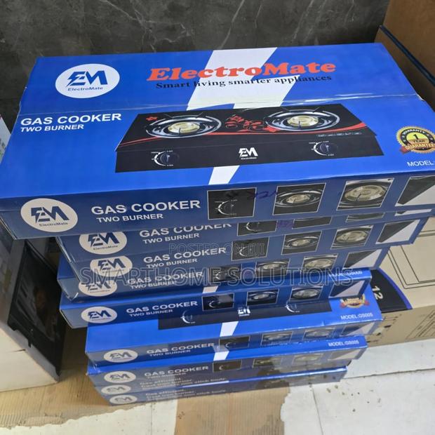 Cook Smarter With Electromate Glass 2-burner Gas Cooker - main view