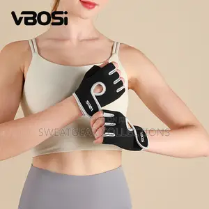 Half-Finger Unisex Gym Training Gloves Non-Slip Palm Pad