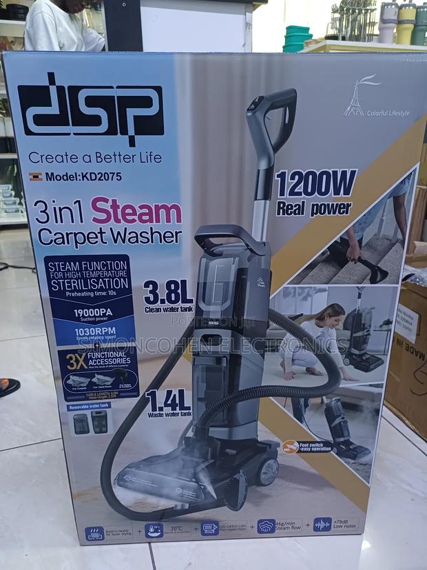 3 In 1 Dsp Vacuum Cleaner. With Steam Carpet Wash