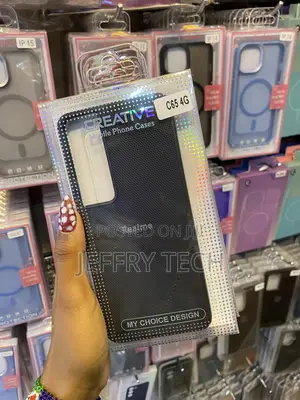 Realme C65 4g Luxury Carbon Fiber Leather Case