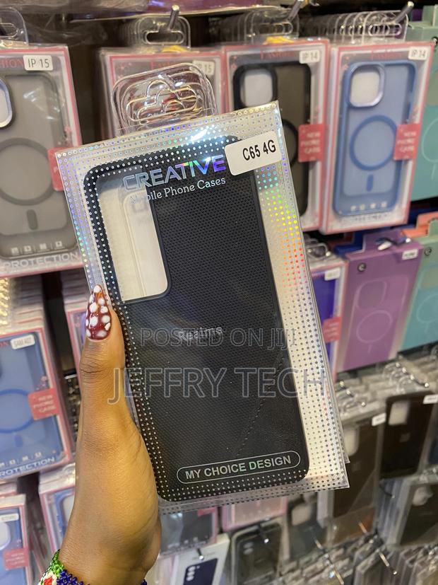 Realme C65 4g Luxury Carbon Fiber Leather Case - thumbnail 2