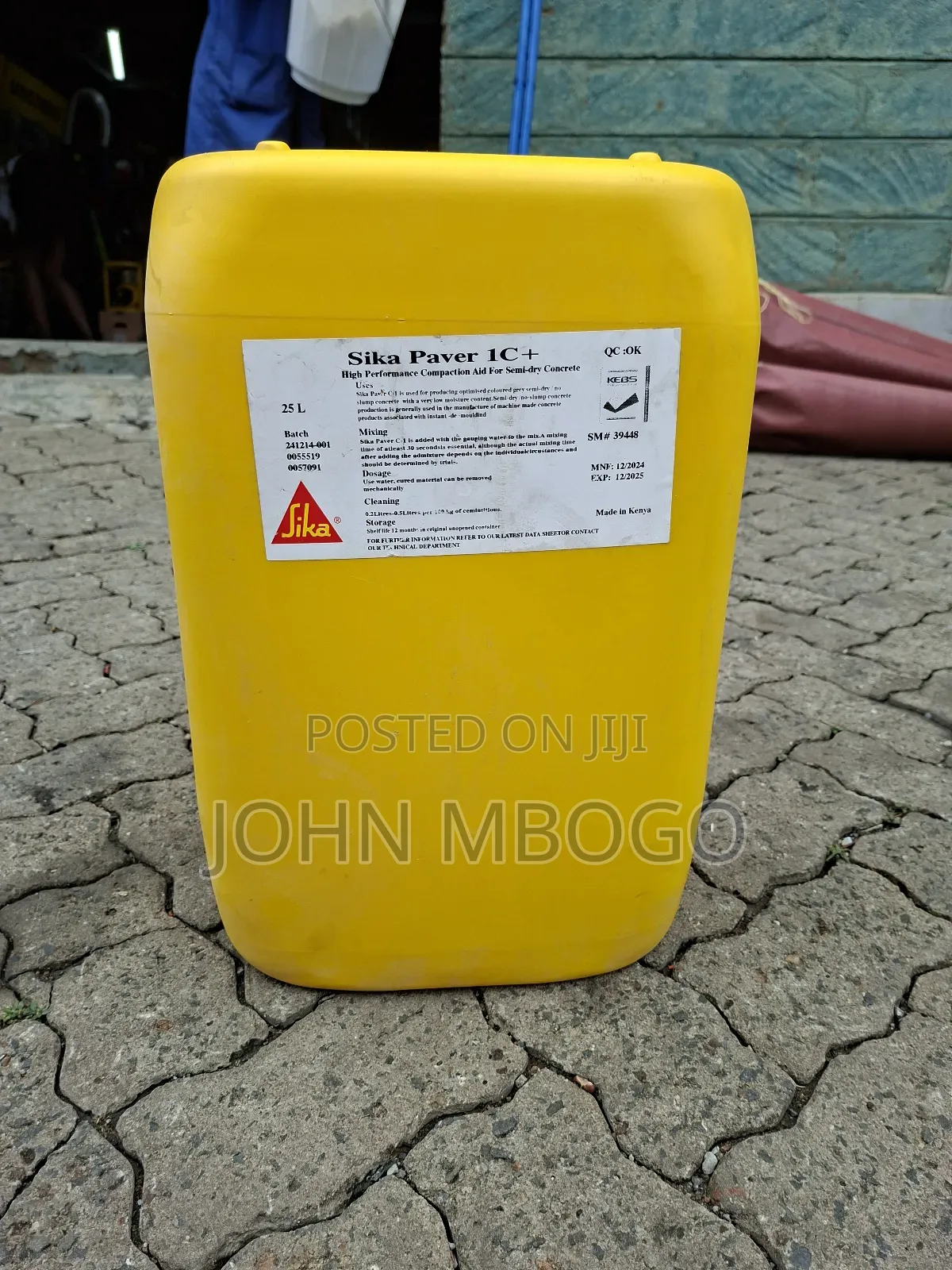 Block Hardener - Sika Paver 1c+ 25kg.