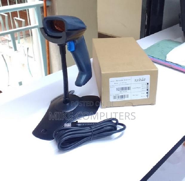 2d Laser Barcode Scanner Wired Barcode Scanner With Stand - main view