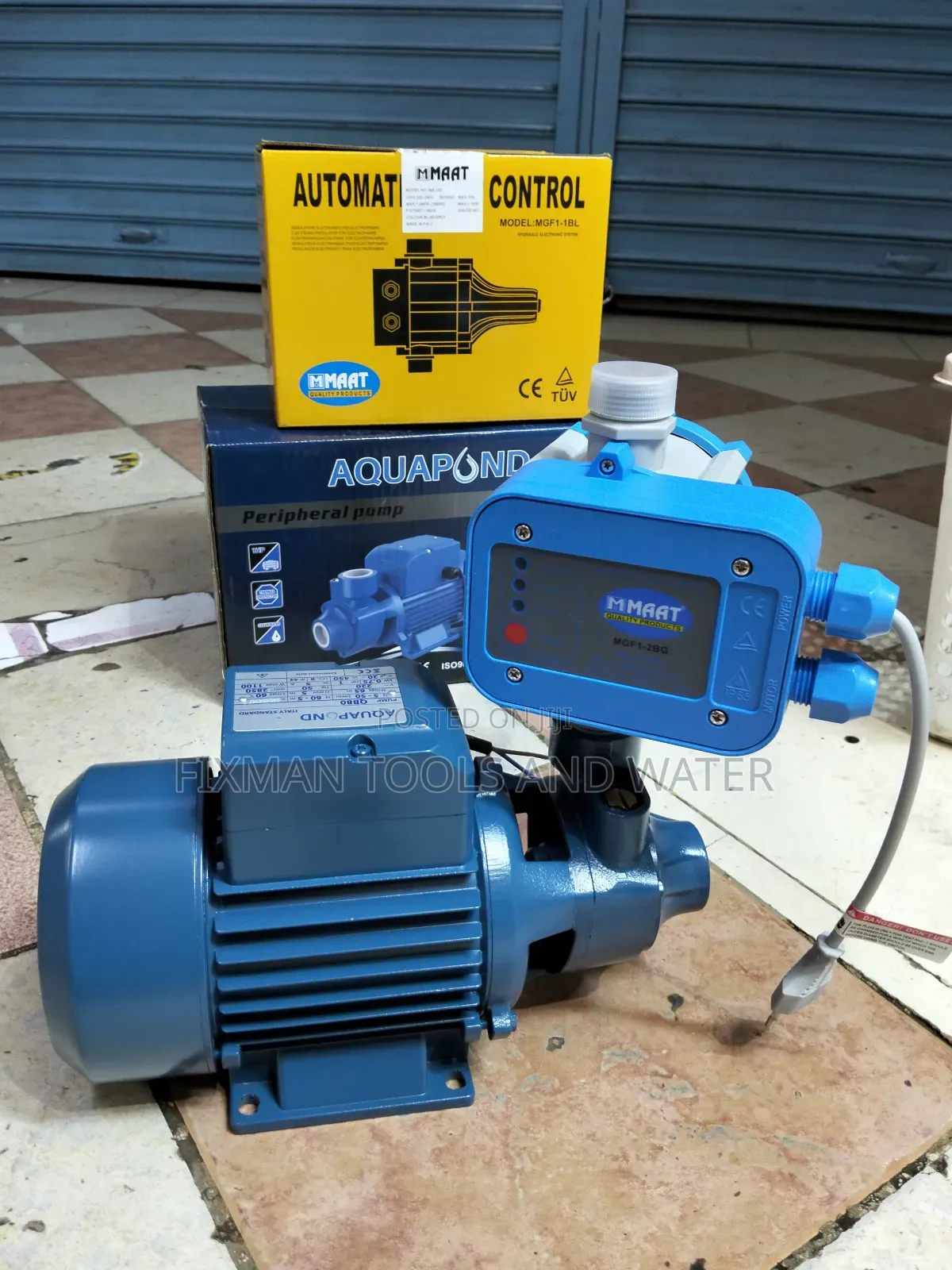 High Pressure Aquapod Water Pump 1 Hp 60m Head Pressure Control Switch