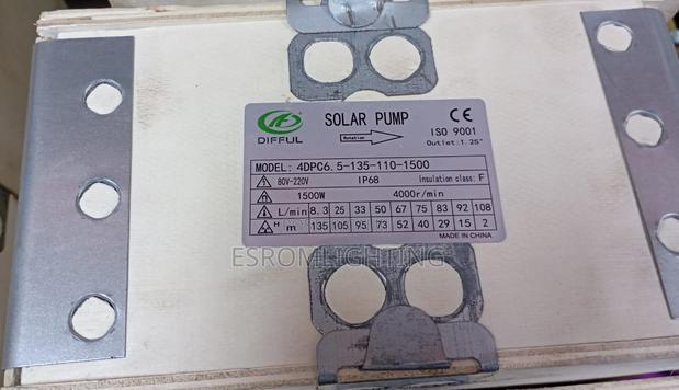 Difful 1500w Solar Water Pump – Model 4dpc6.5-135-110-1500 - thumbnail 2