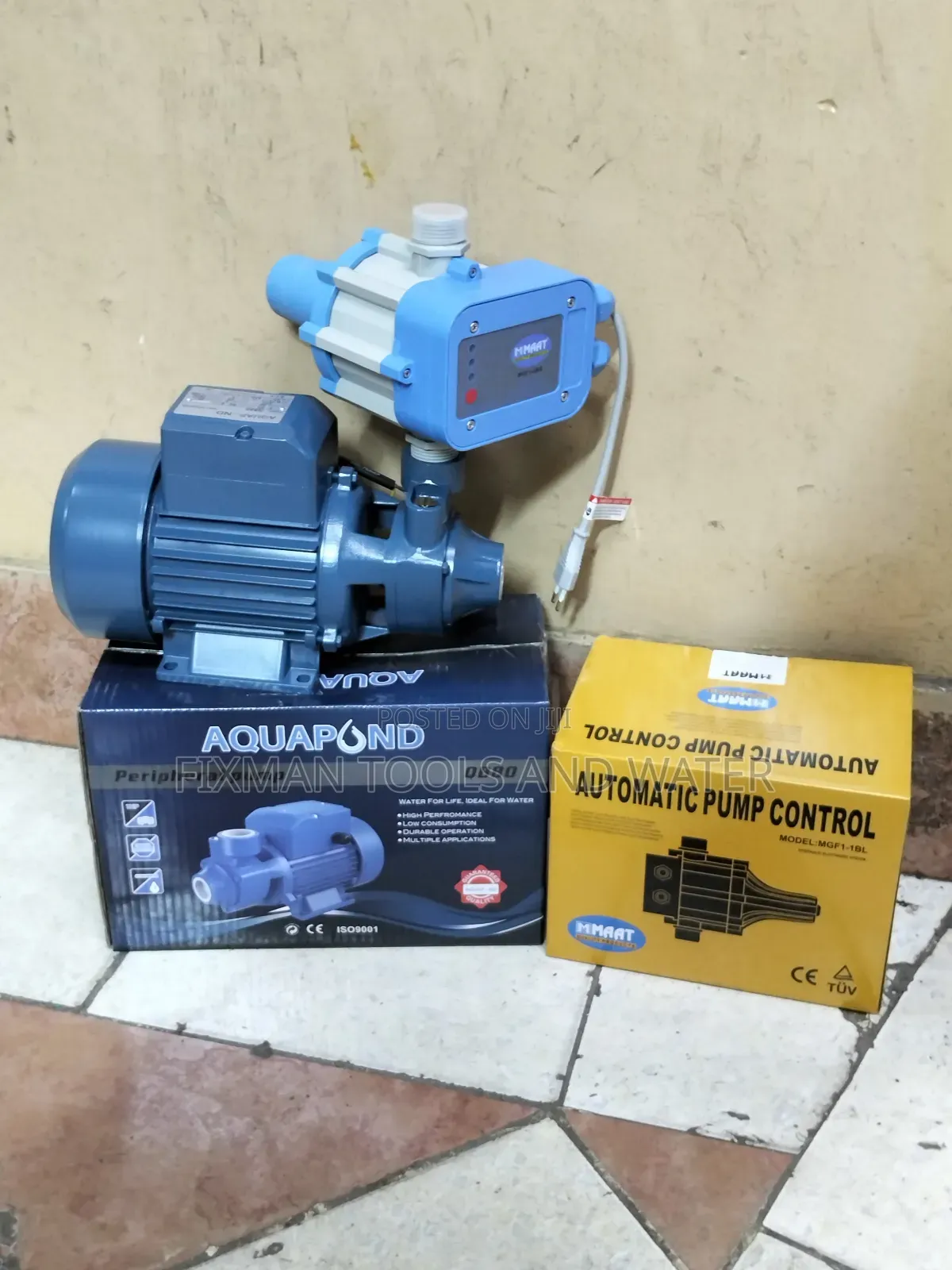 Agri Farming Aquapond 1hp 60m Water Booster Pump and Control Switch