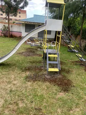 School Slides And Merry Go Round