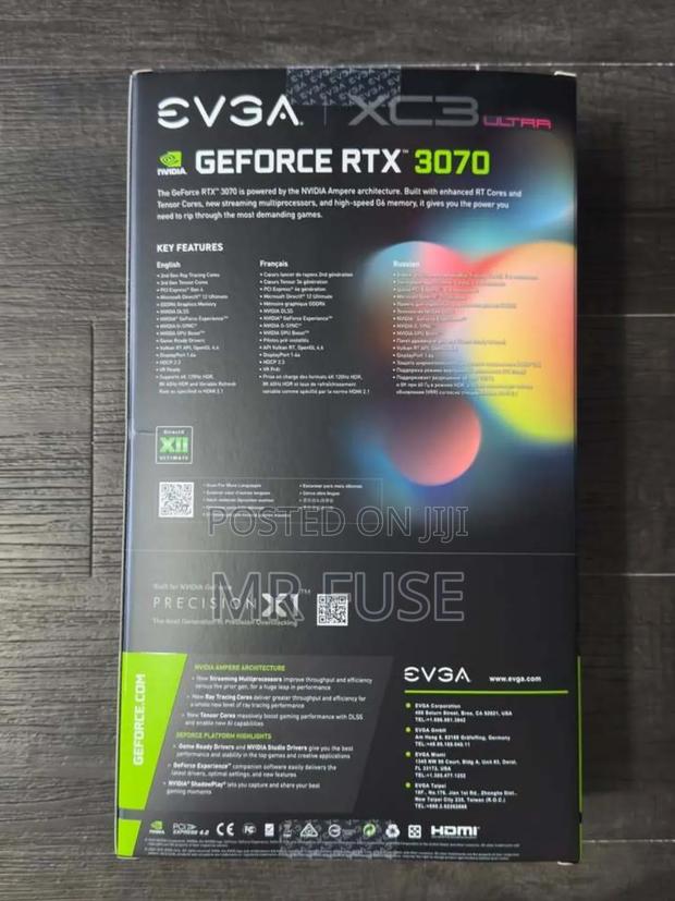 Evga RTX 3070 Gaming Graphics Card - thumbnail 4