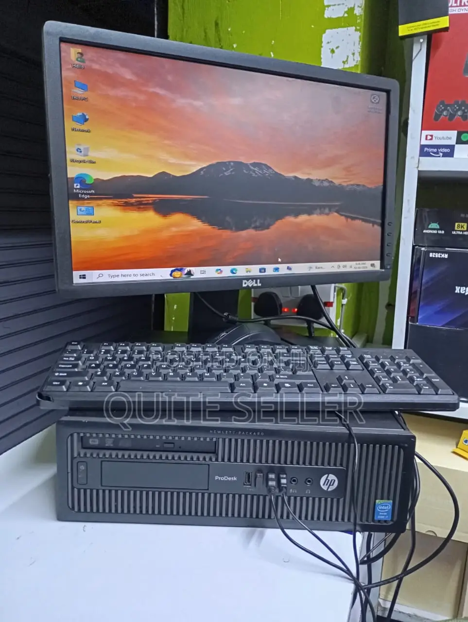 Complete Hp Prodesk G1 600 SFF 4gb Ram 500 Coi5 4th Gen