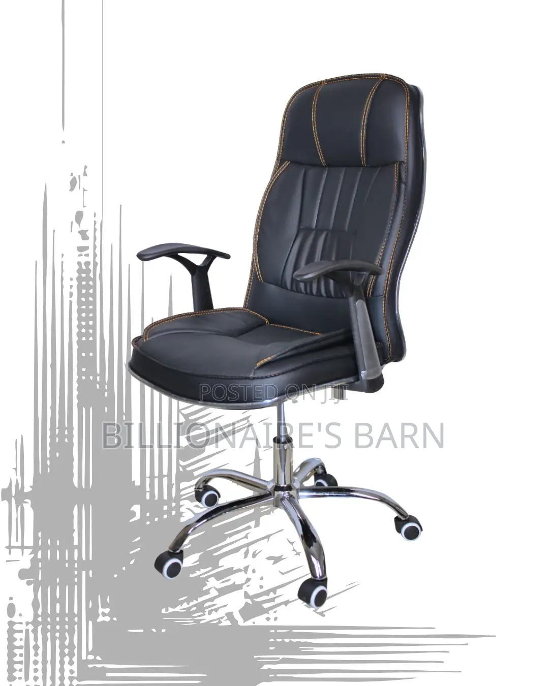 Ergonomic Leather Moving — Executive | Best Deal Online