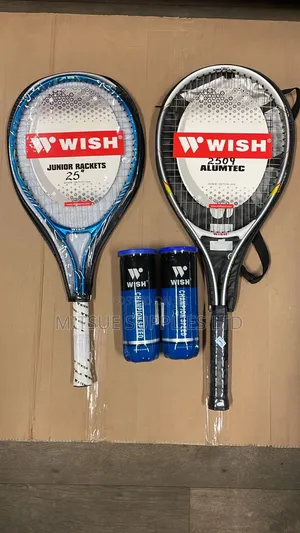 Senior & Junior Tennis Racket With 2 Tins Of Tennis Balls