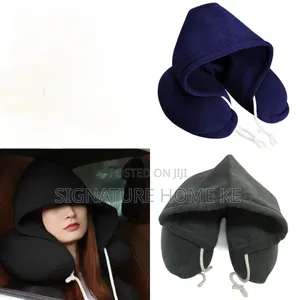 Microfiber Travel Neck Pillow With Hoodie