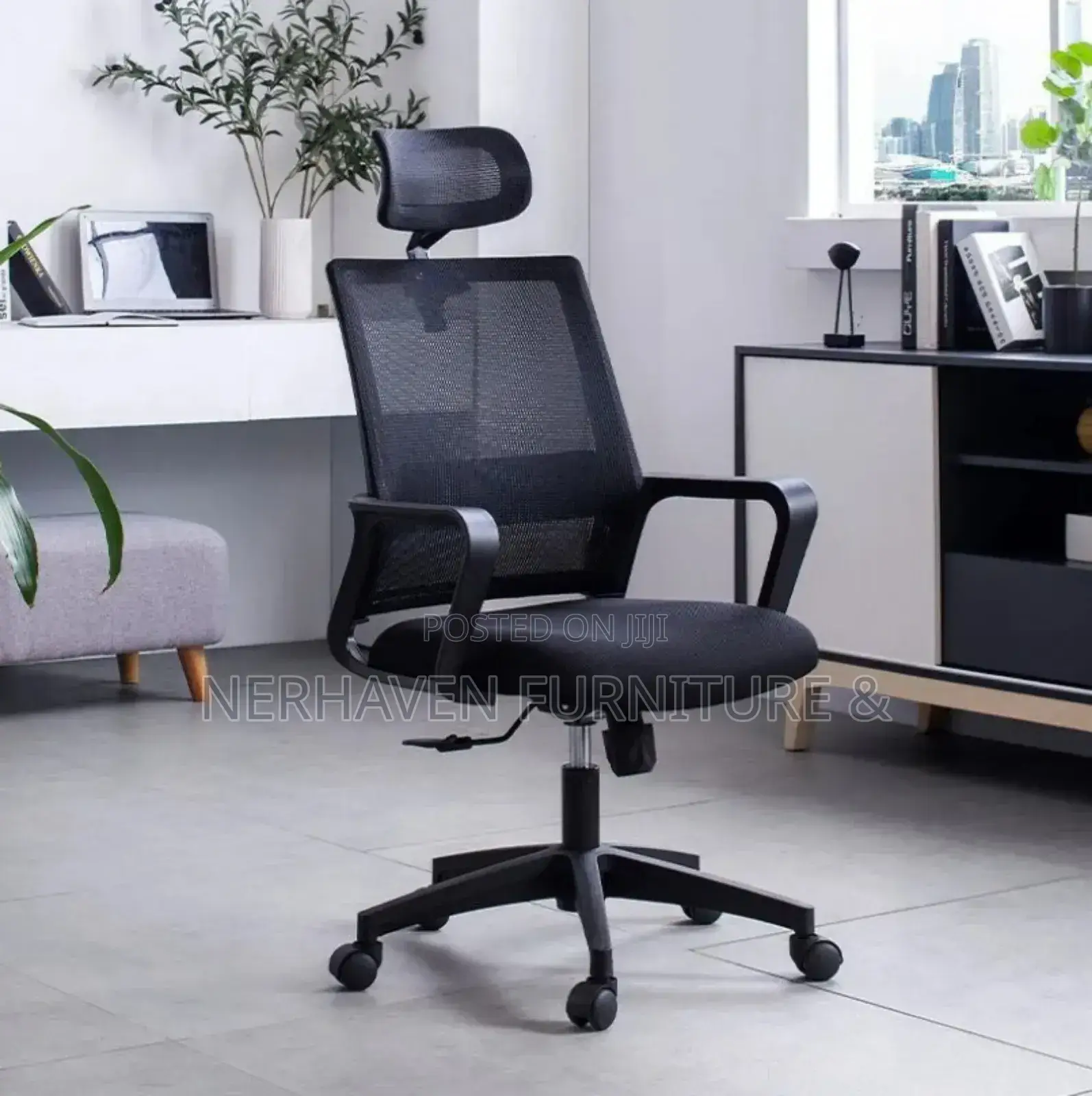High-back Ergonomic Chair With Lumbar Support