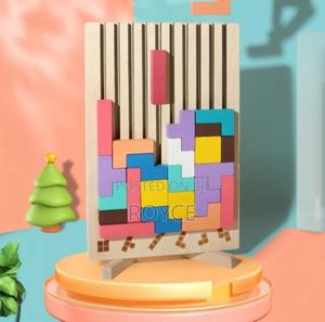 40pcs Versatile Tetris Stacking Wooden Blocks - main view