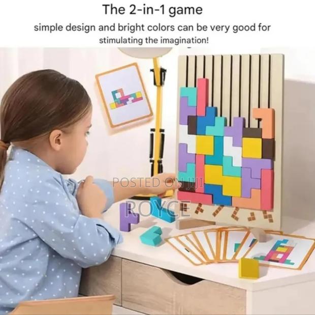 40pcs Versatile Tetris Stacking Wooden Blocks - thumbnail 3