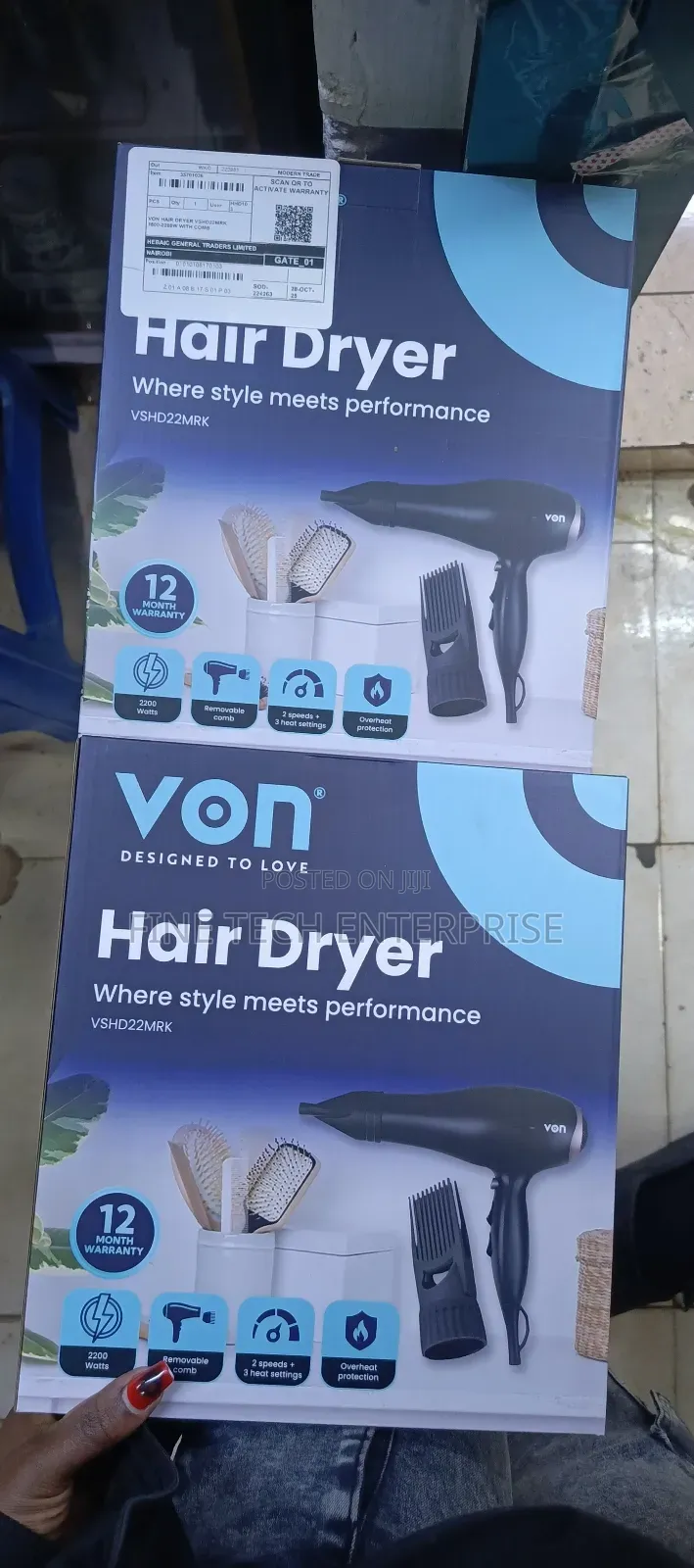 Von Commercial Hair Dryer