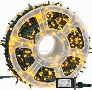 Vintage 50mtrs Gold Christmas Lights Hft5