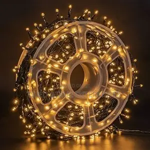 Vintage 50mtrs Gold Christmas Lights Hft5
