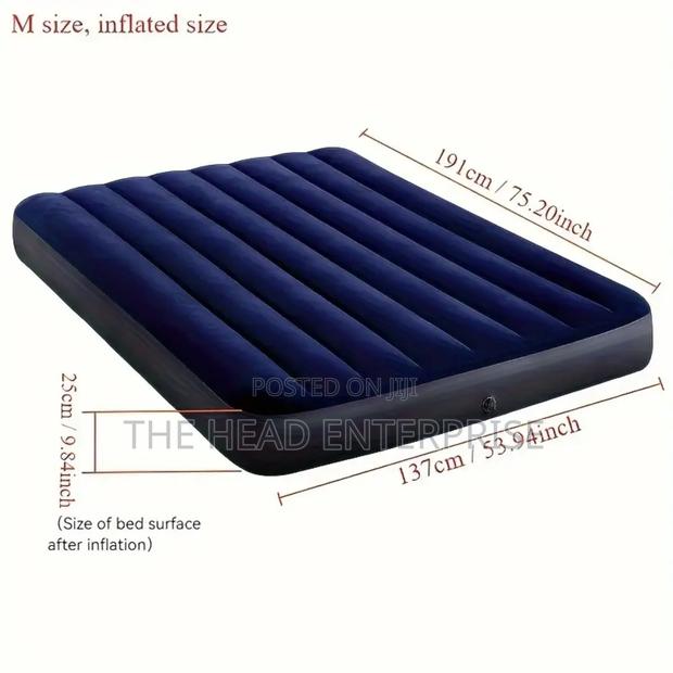 Intex Inflatable Air Mattress Portable (For Camping and Home Use)