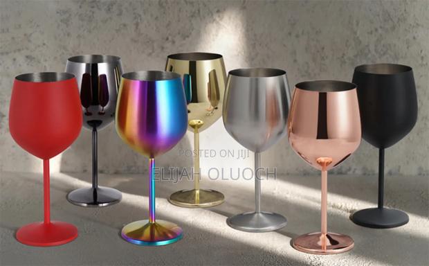 Elegant Stainless Steel Non Breakable Goblets