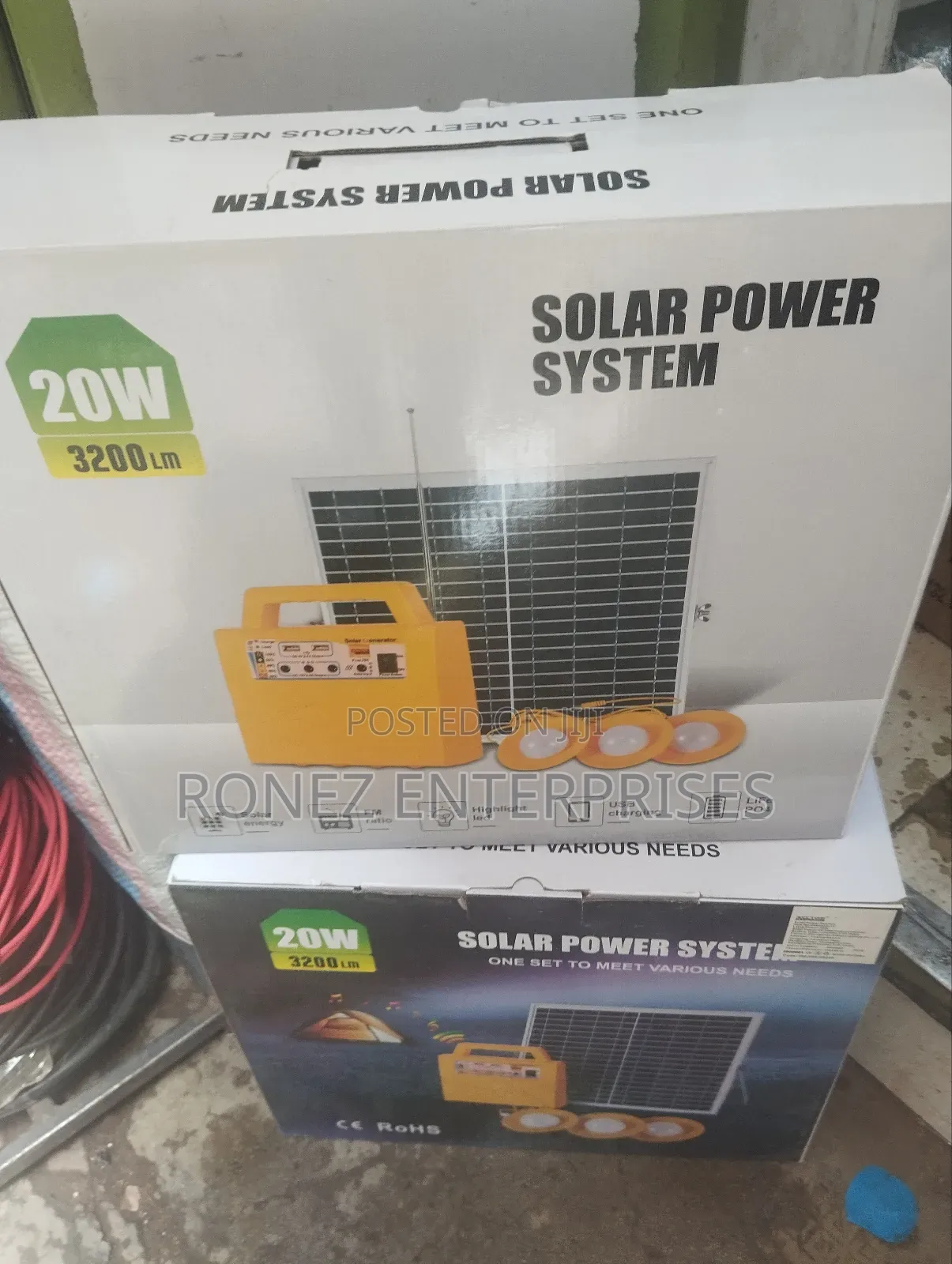 Solar Indoor Lights 20 Wlts