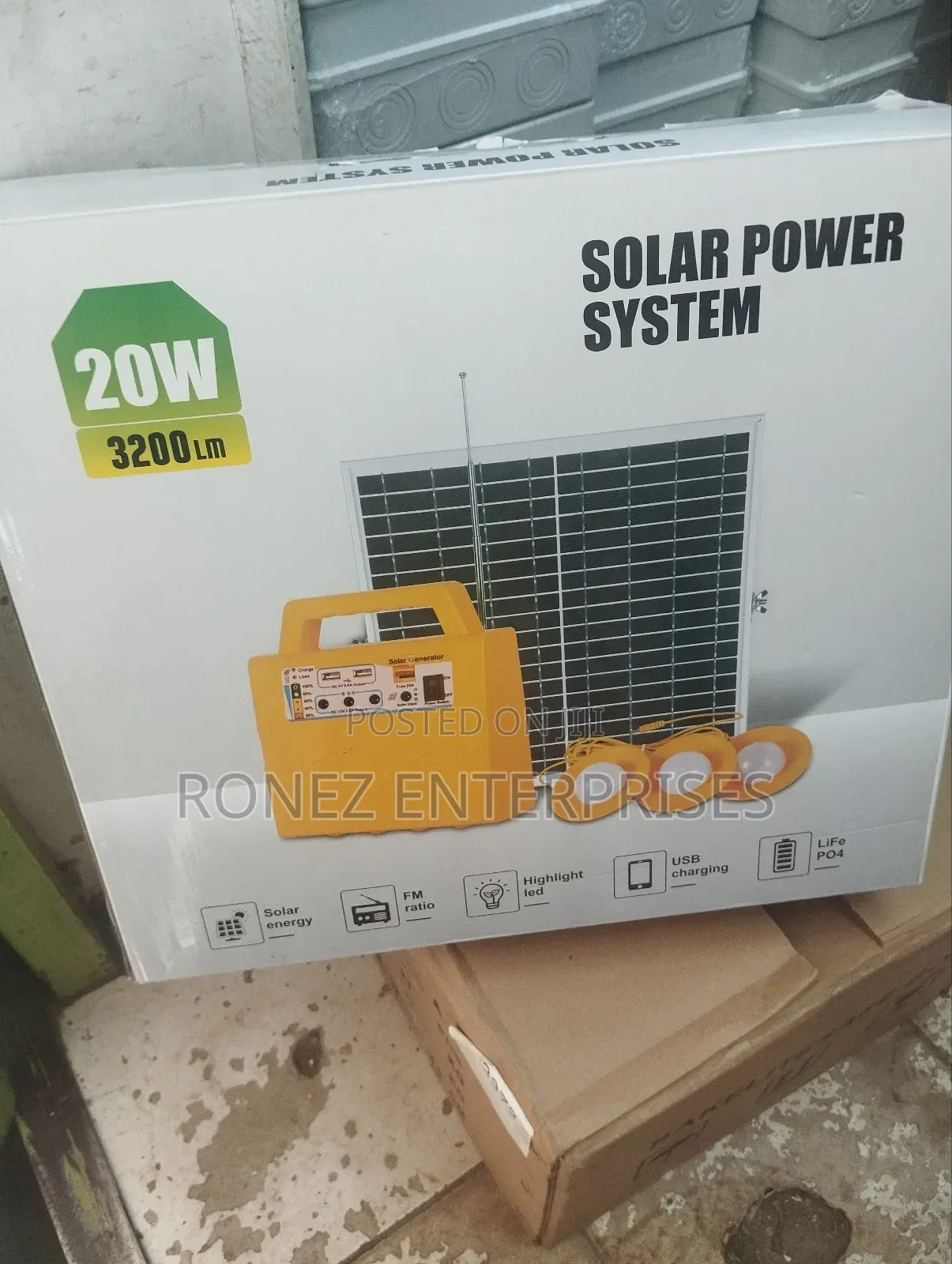 Solar Indoor Lights 20 Wlts