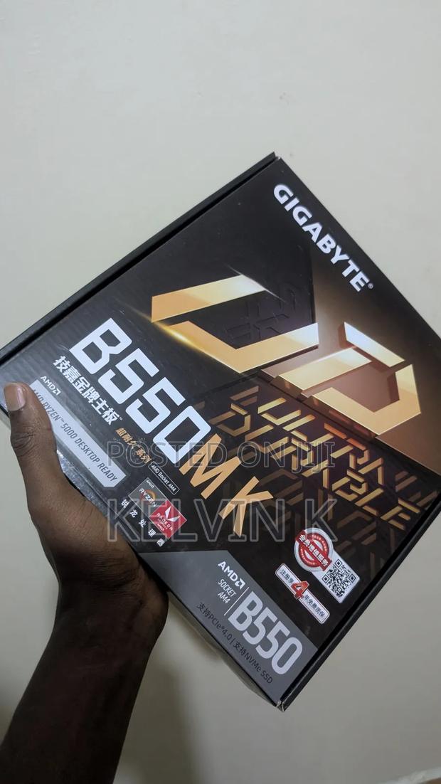 Gigabyte B550m K Am4 Motherboard - main view