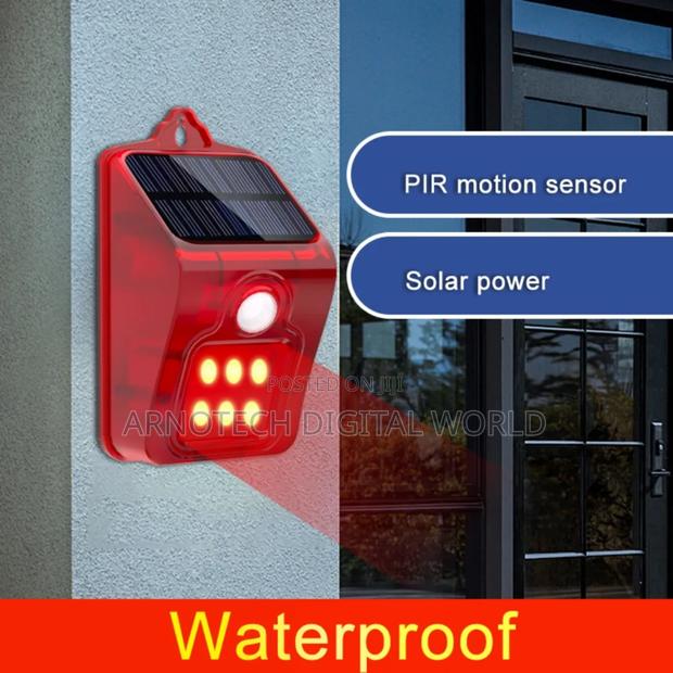 Solar Security Strobe Siren With Pir Motion Sensor - main view