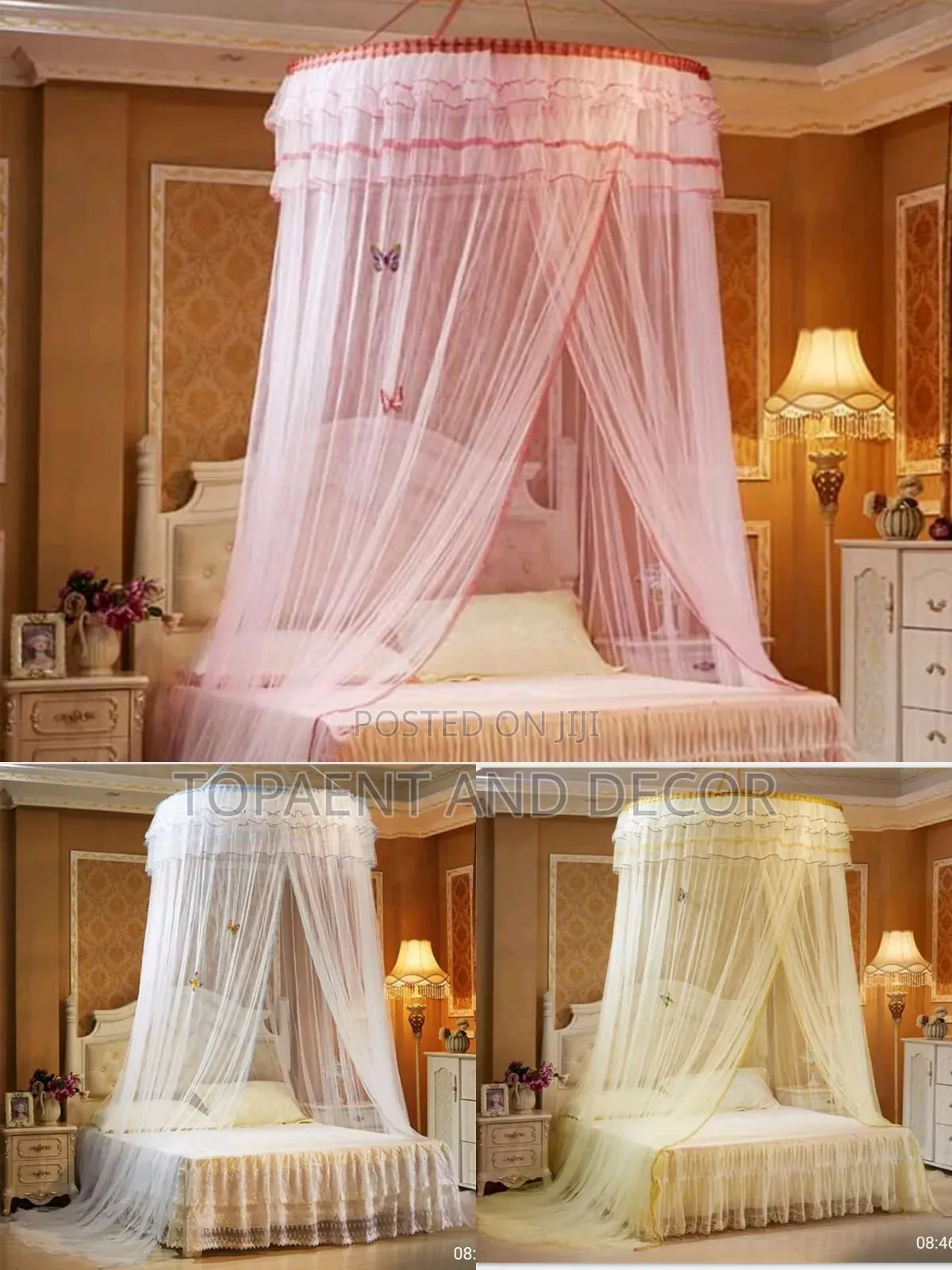 Durable Round Mosquito Net Anti Insect Coverage