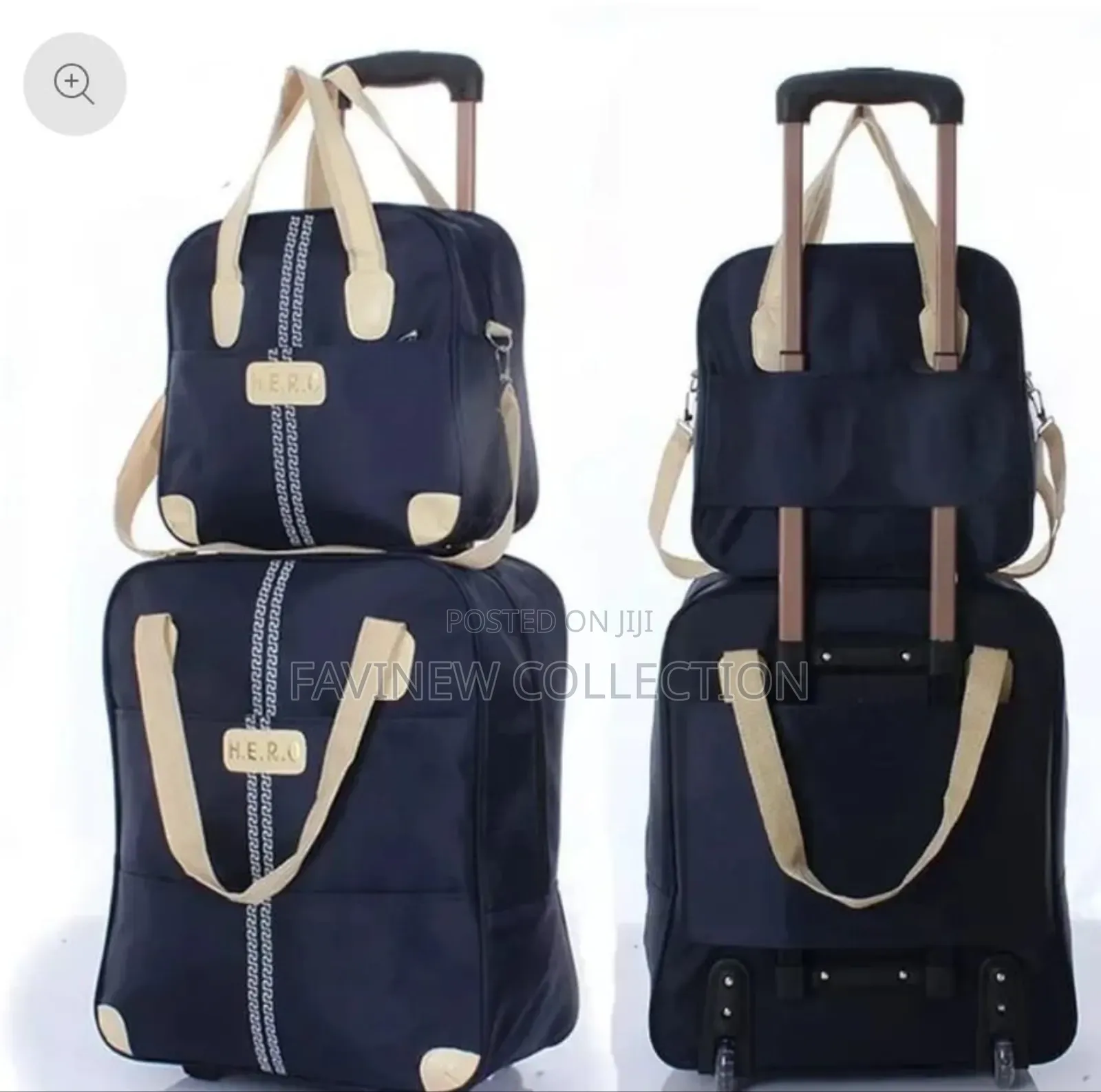 2 in 1 High Quality Big Sizes Trolley Travel Bags