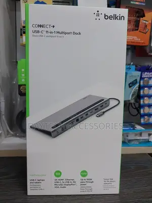 The Belkin Connect Usb-C 11-in-1 Multiport Dock.