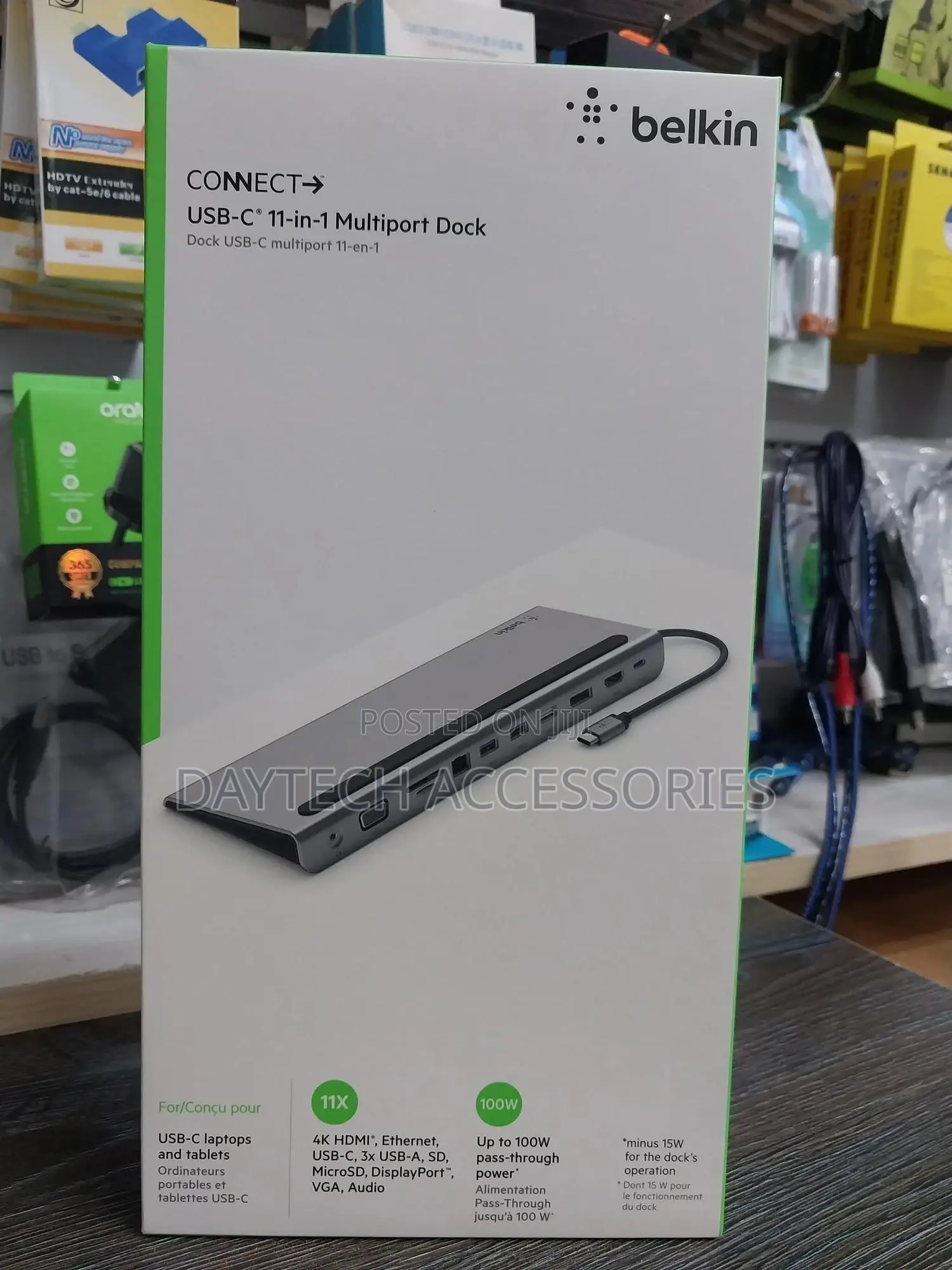 The Belkin Connect Usb-C 11-in-1 Multiport Dock.