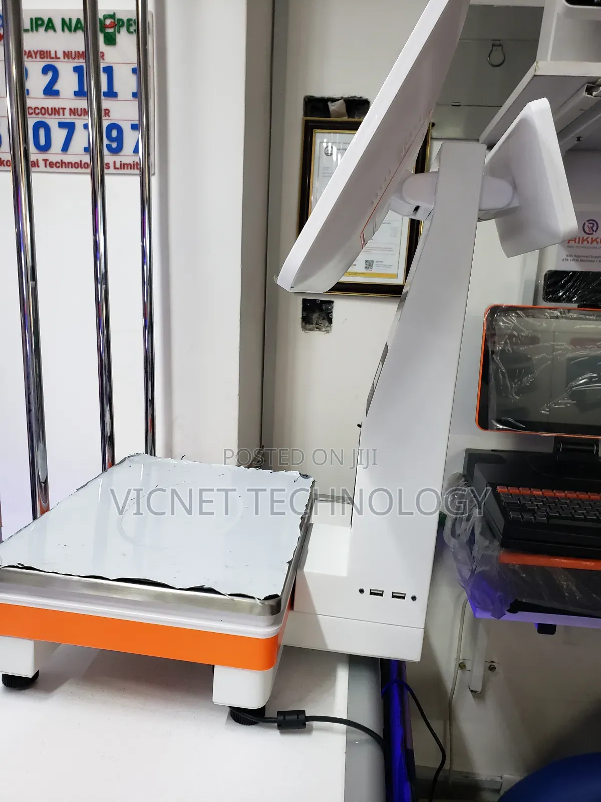 Digital Weigh Scale With Receipt Printer and Customer Display