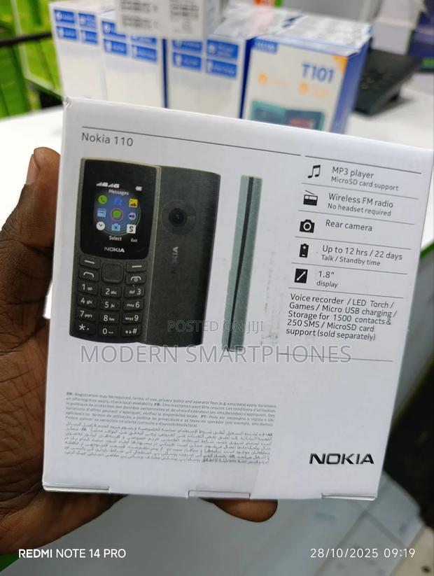 New Nokia 110 Black - thumbnail 2