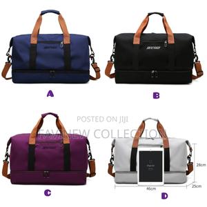 Large Capacity Travel Bag With Bottom Shoe Compartment - main view