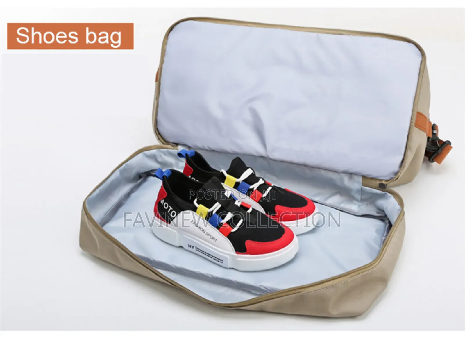 Large Capacity Travel Bag With Bottom Shoe Compartment