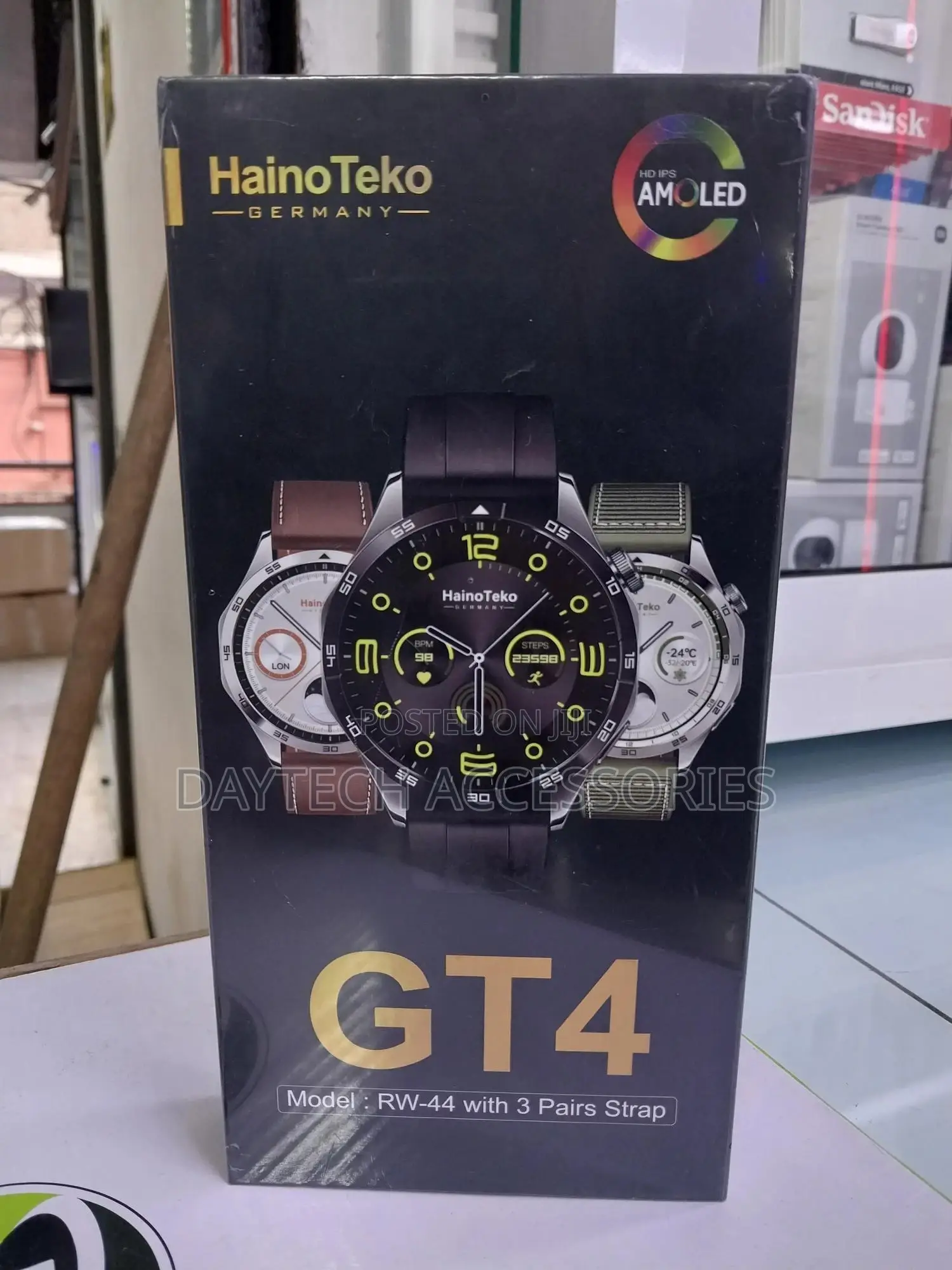 Haino Teko Gt4 Smart Watch Rw-44 - 1.85" Hd Touchscreen Bluetooth.