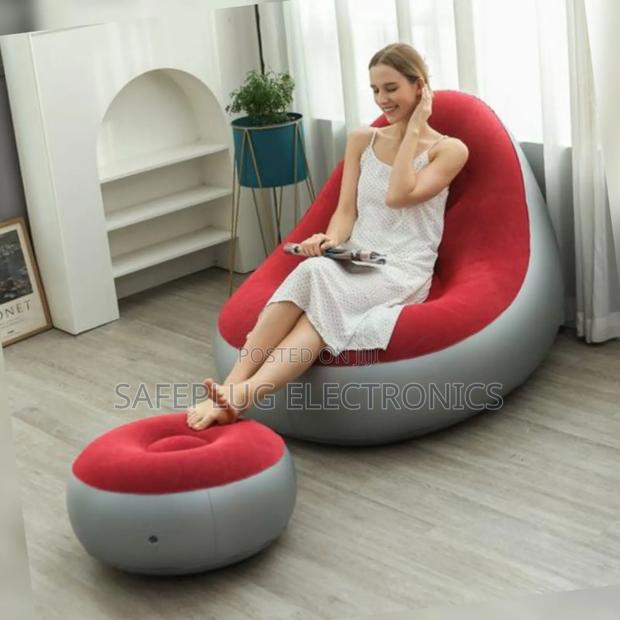Inflatable Seat + Footrest | Industrial-Strength PVC -