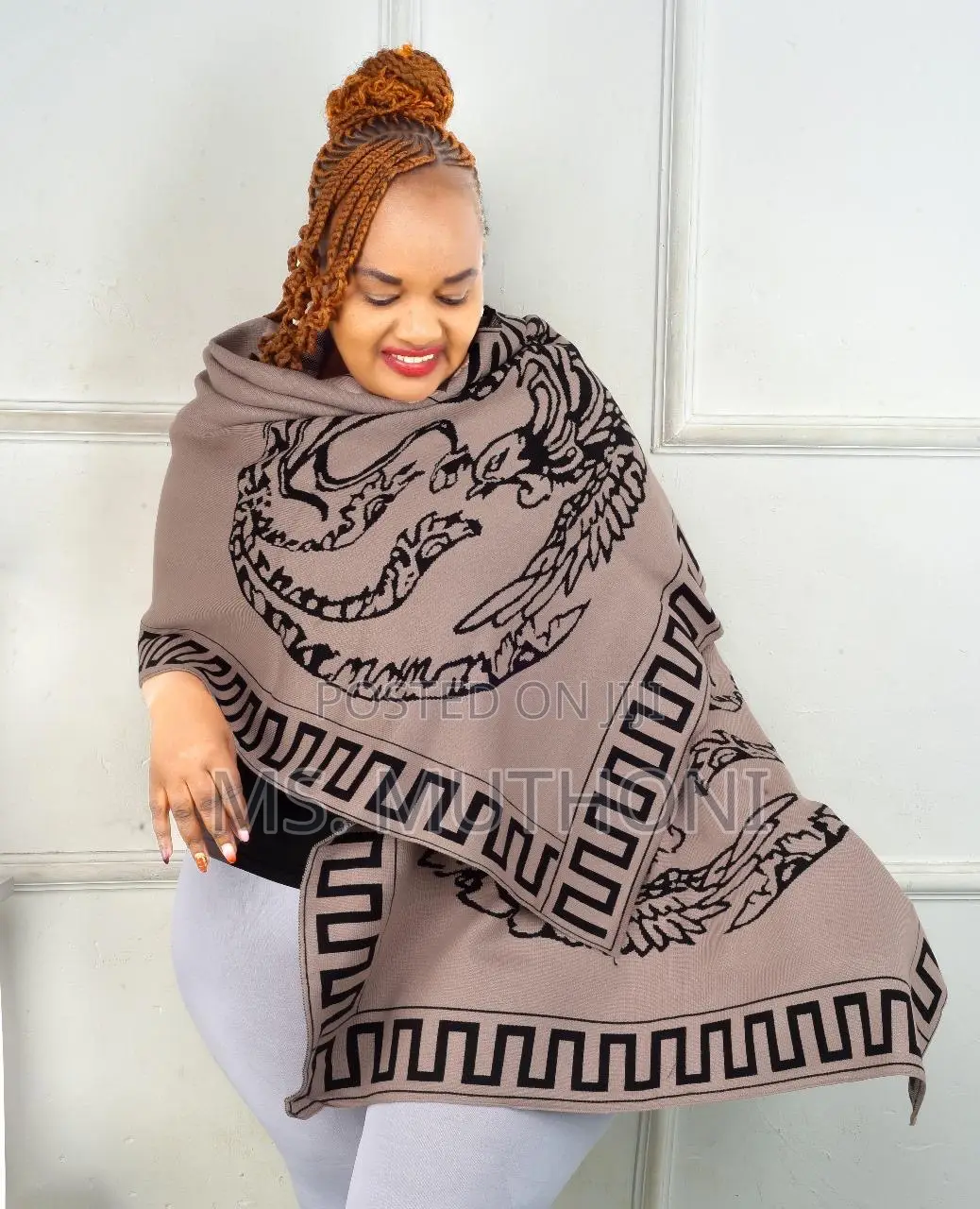 Quality Warm Designer Turkey Ladies Shawls / Wrap