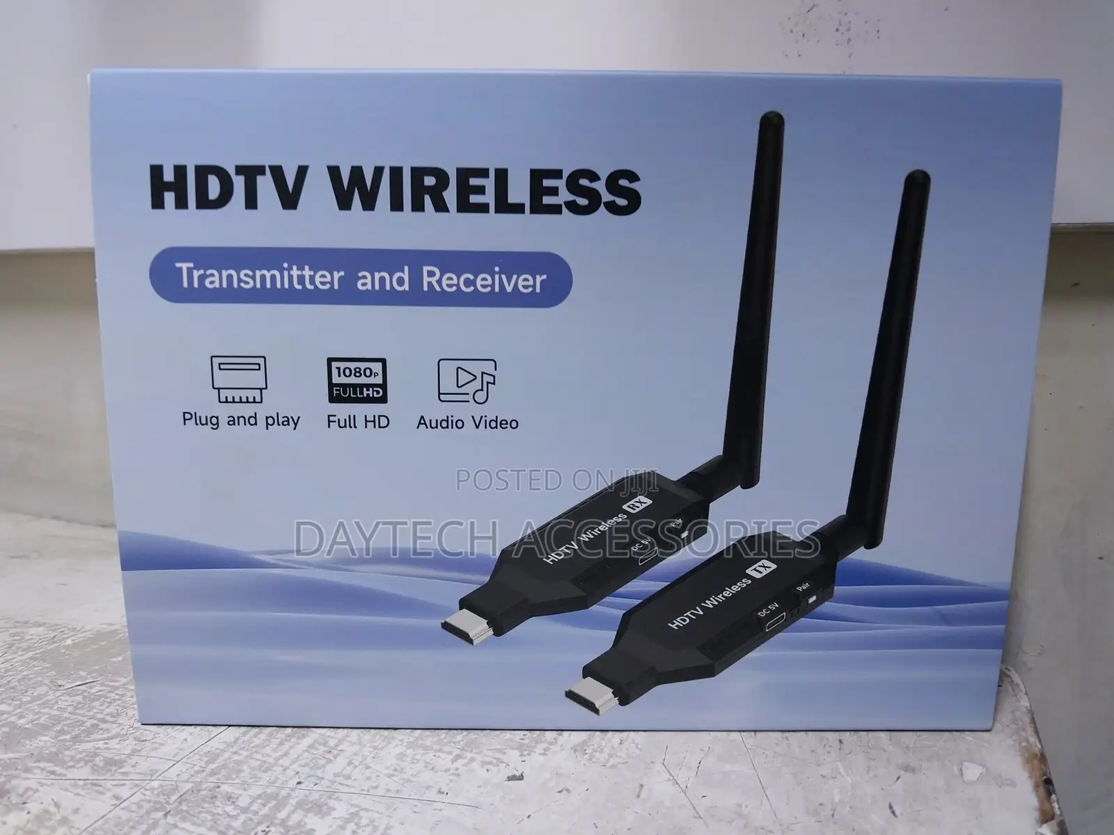 50m Wireless Hdmi Video Transmitter Receiver Extender Display Adapter.