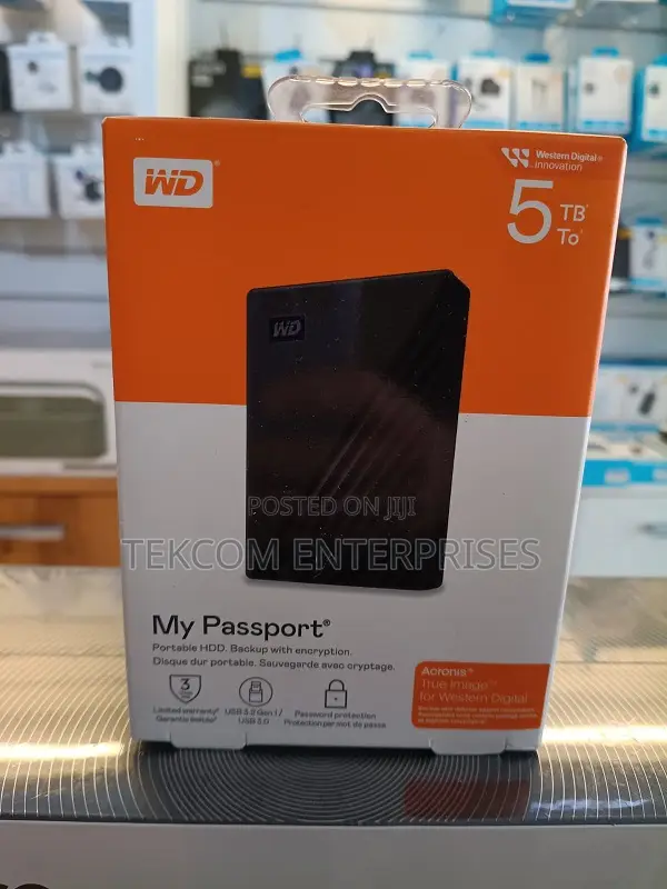 Wd My Passport 5tb External Hard Drive