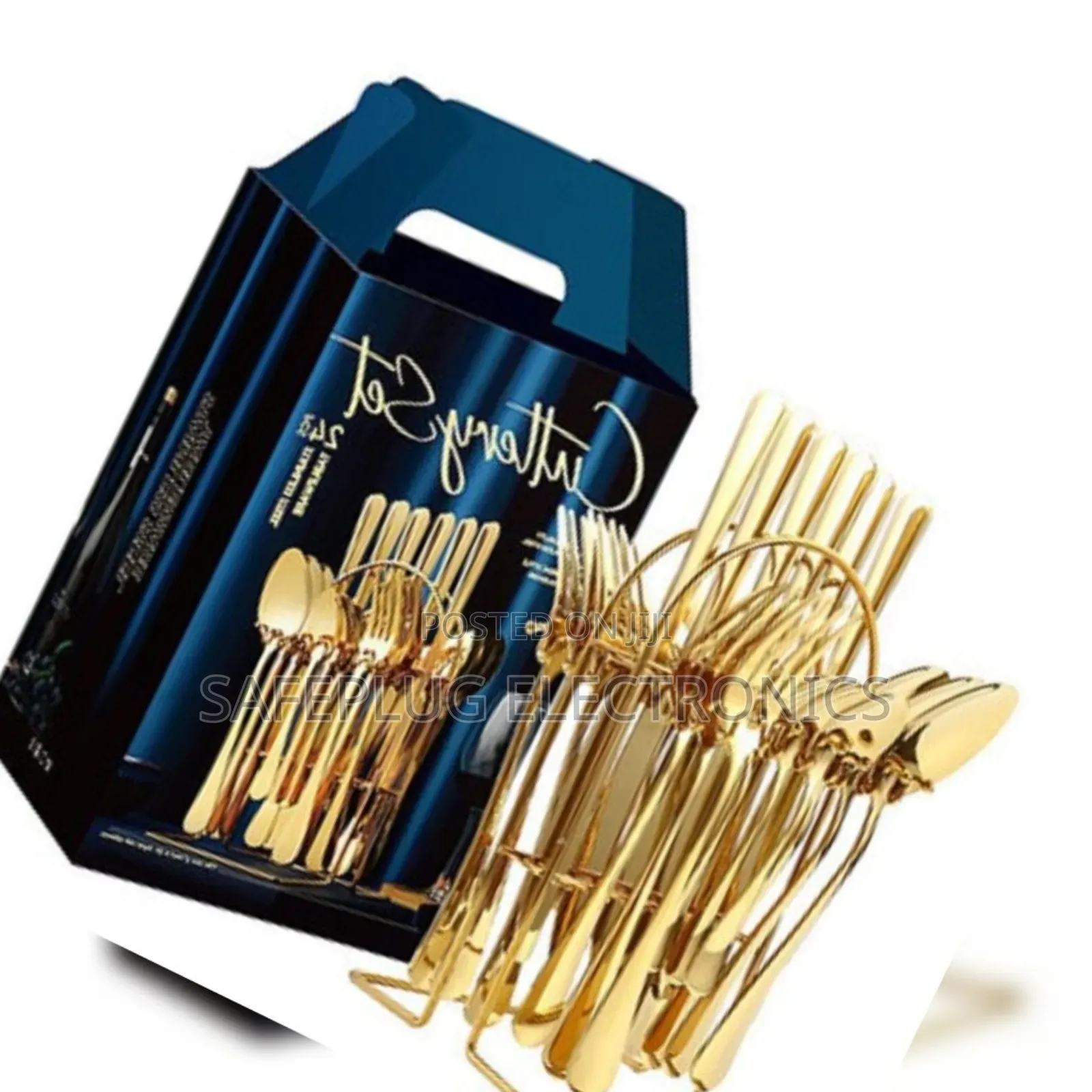 Cutlery! 24-Piece Set  All Metallic Finish