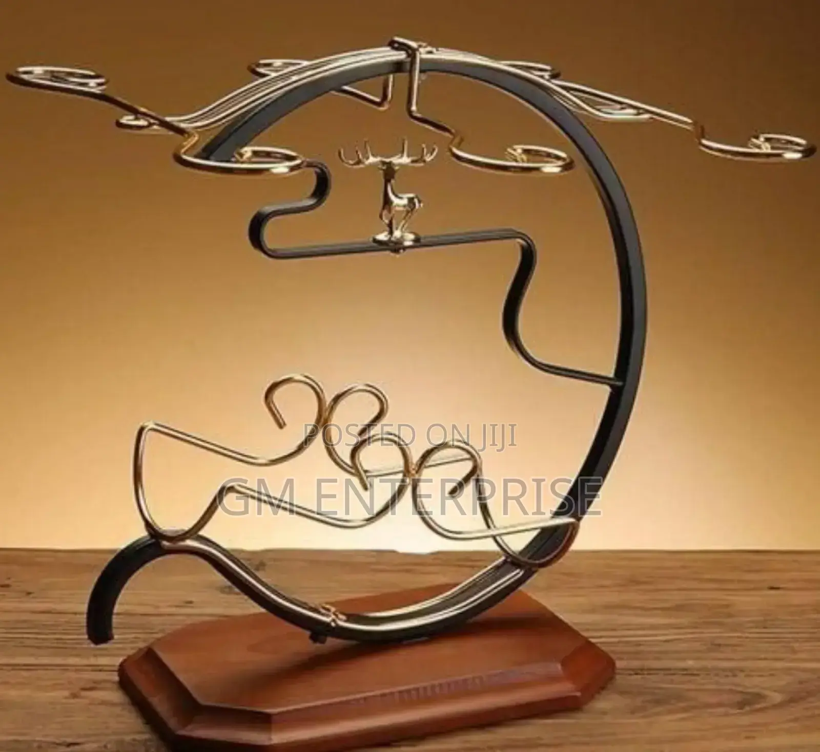 *Golden Deer Wine Set Rack
