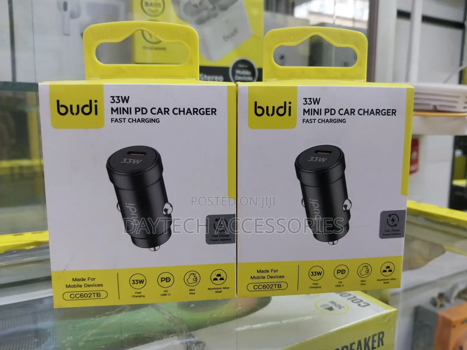 Budi 33w Mini Pd Car Charger (Model Cc602tb) Fast-Charging Car Charger