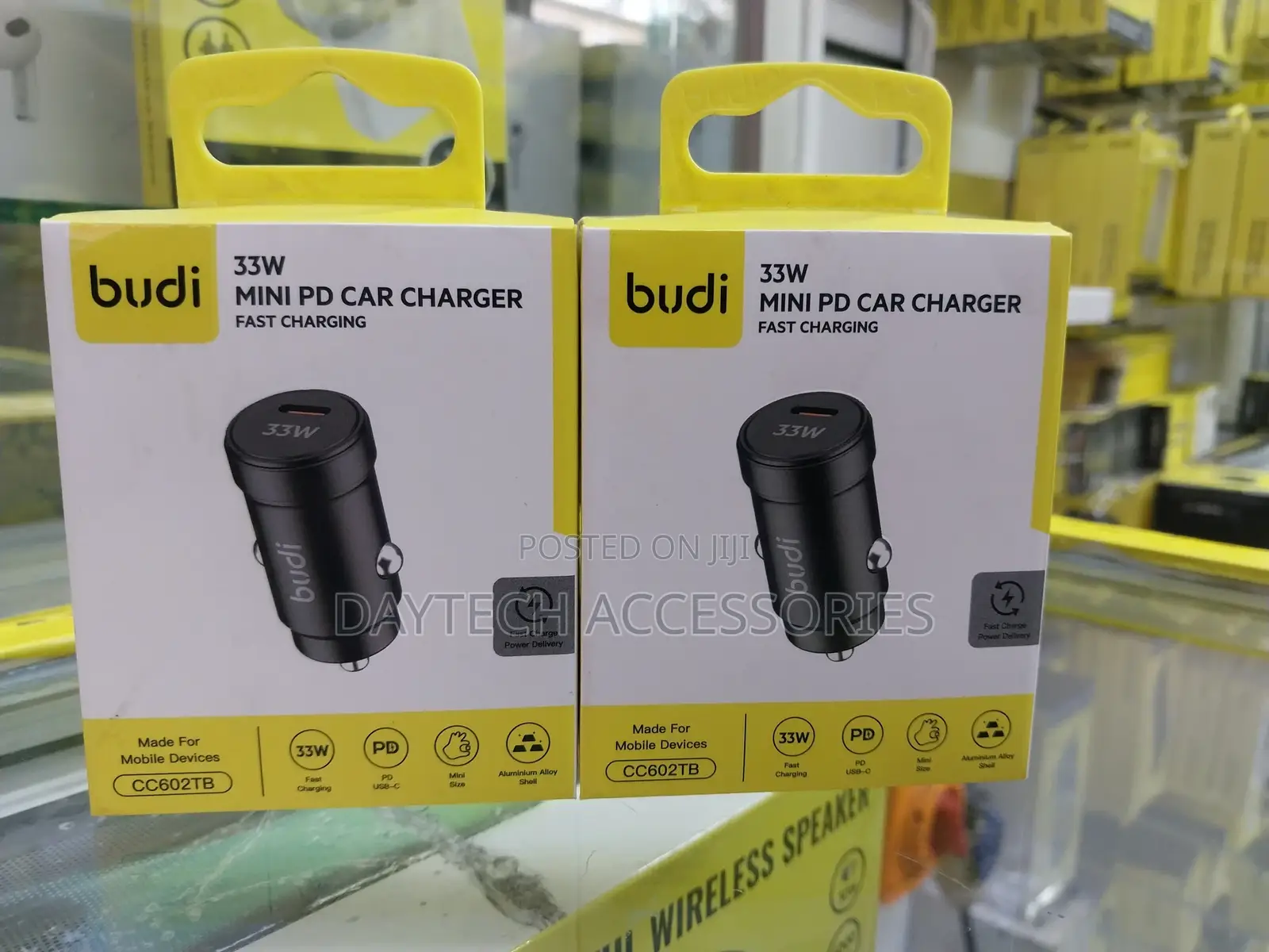 Budi 33w Mini Pd Car Charger (Model Cc602tb) Fast-Charging Car Charger